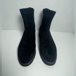 Donald J. Pliner Black Suede Ankle Boots Size 9